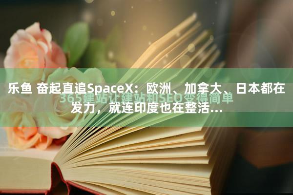 乐鱼 奋起直追SpaceX：欧洲、加拿大、日本都在发力，就连印度也在整活...