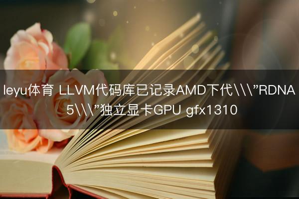 leyu体育 LLVM代码库已记录AMD下代\